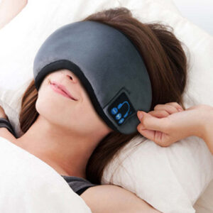 Color: GRAY - EZ Sleep Eye Blind Fold with Bluetooth Music