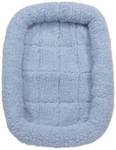 Slumber Pet Sherpa Crate Beds L Slate Blue