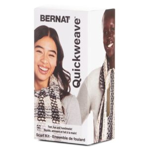Bernat Scarf Weaving KitGray Tartan Pack of 1